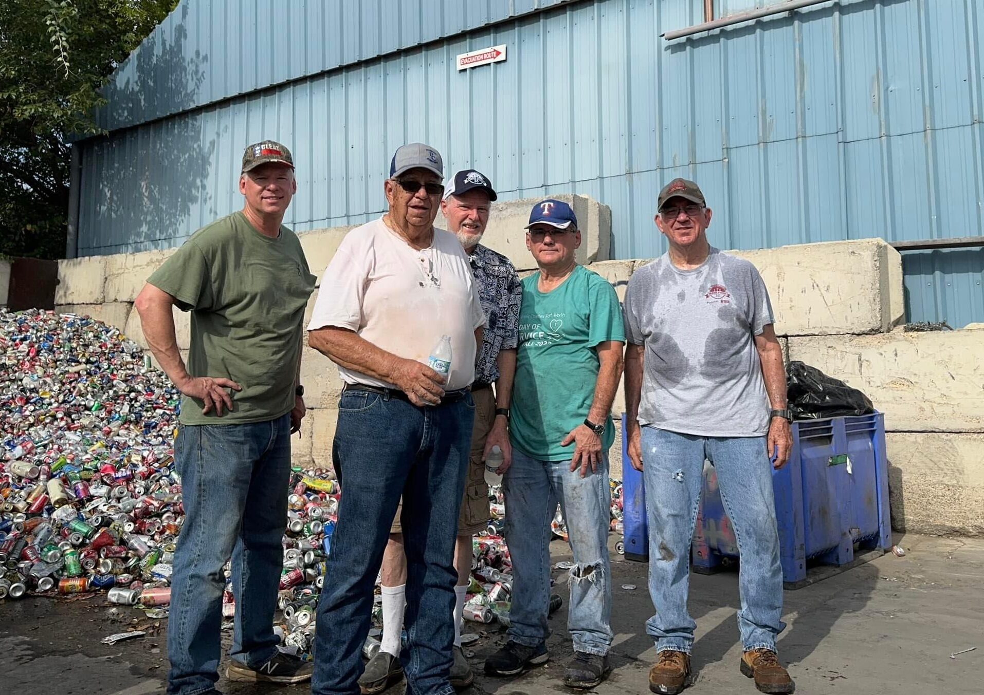 recycling cans. The money earned from this is donated to seminarians.