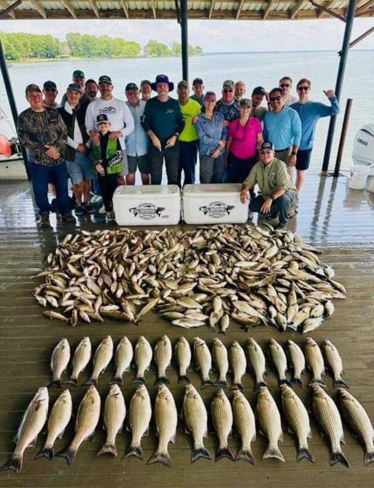 Fishing trip with the day's catch