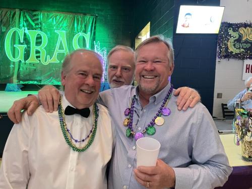 Mardi Gras Guests smiling